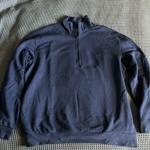 Men’s Lululemon Oversized Fleece Half Zip - Large - Night Sea Color
